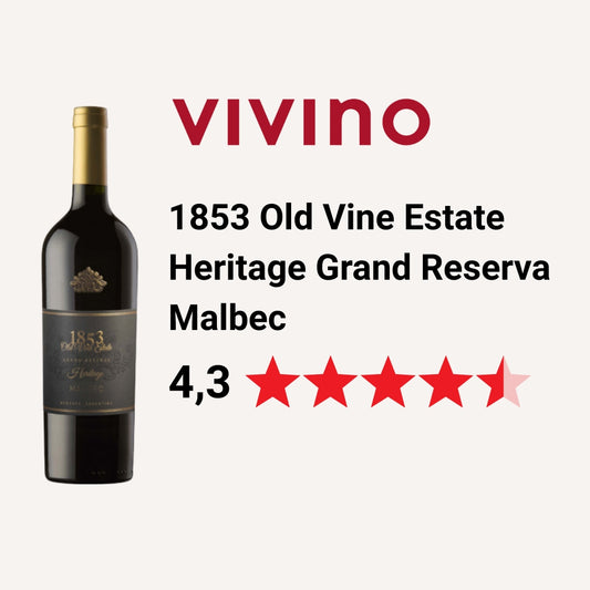 1853 Old Vine Estate Heritage Vino Tinto Malbec Gran Reserva 750Ml (2017)