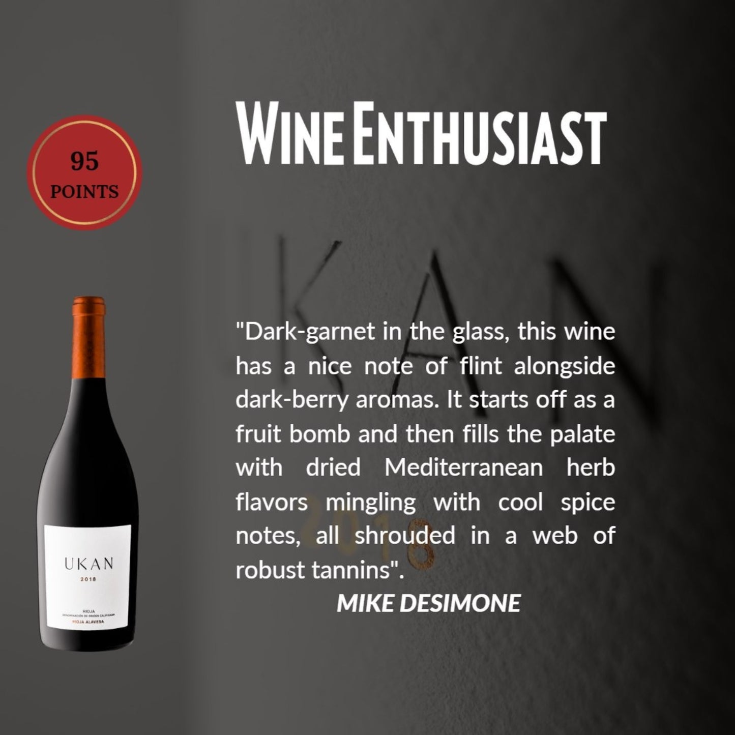 Ukan Vino Tinto Ukan Tempranillo DOCa Rioja 750Ml